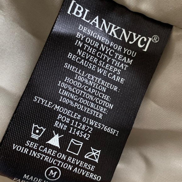 Blank NYC Hooded Quilted Wrap Jacket in Green - Picture 7 of 16